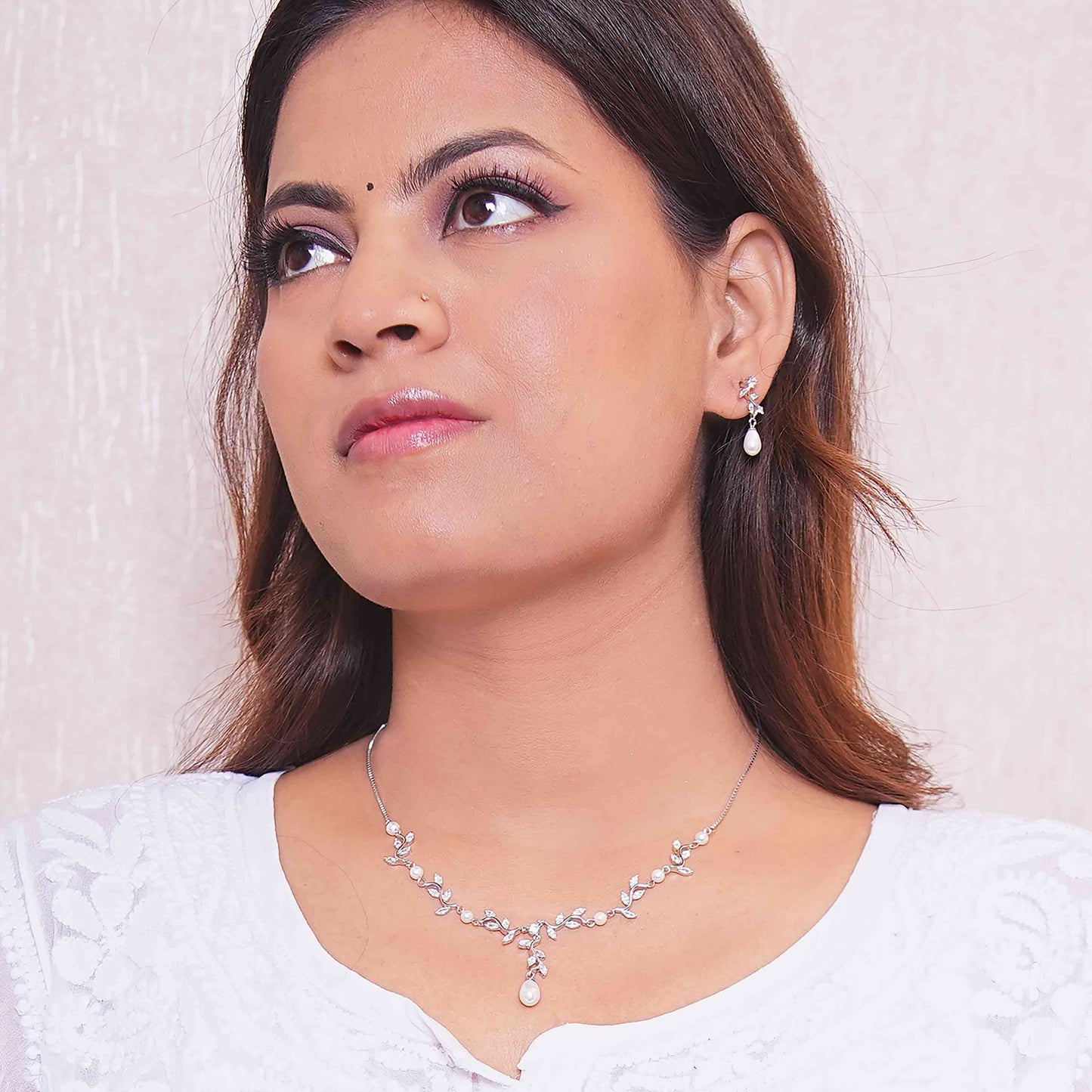 The Pearl Vine Silver Set