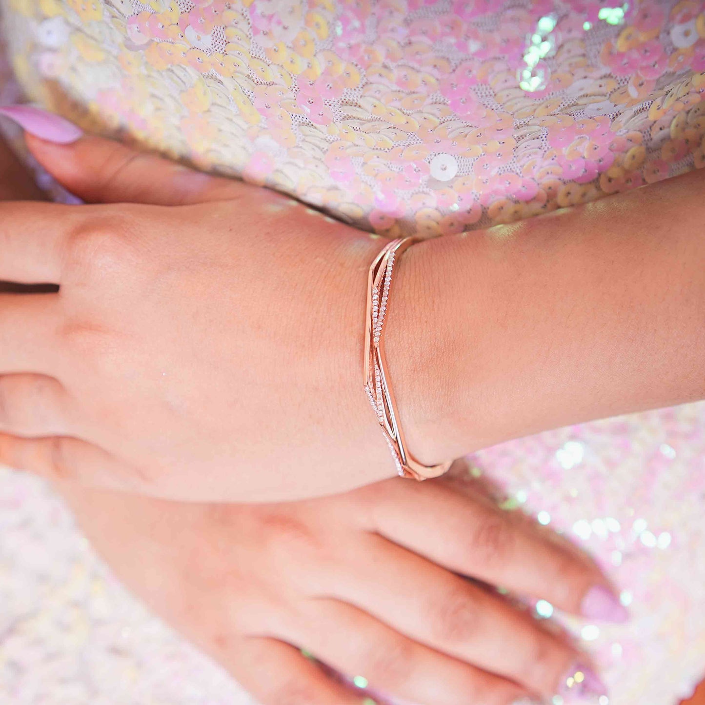 Starlight Orbit Silver Bracelet