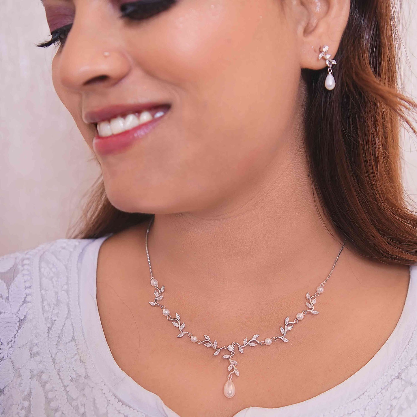 The Pearl Vine Silver Set