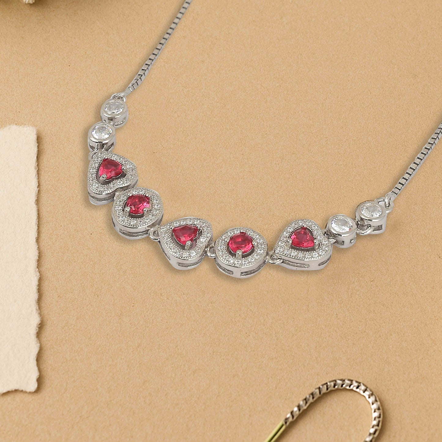 Aryna Heartfelt Silver Bracelet