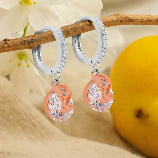 Aryna Medallion Dangle Silver Tops