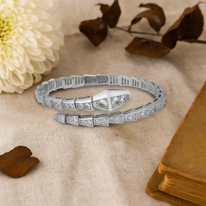 Aryna Dragon Scale Silver Bracelet