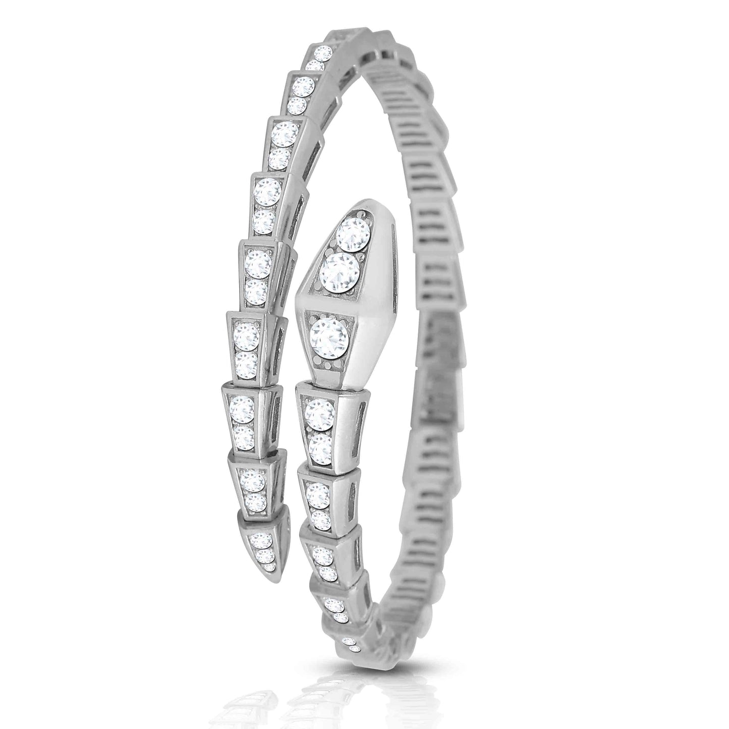 Aryna Dragon Scale Silver Bracelet