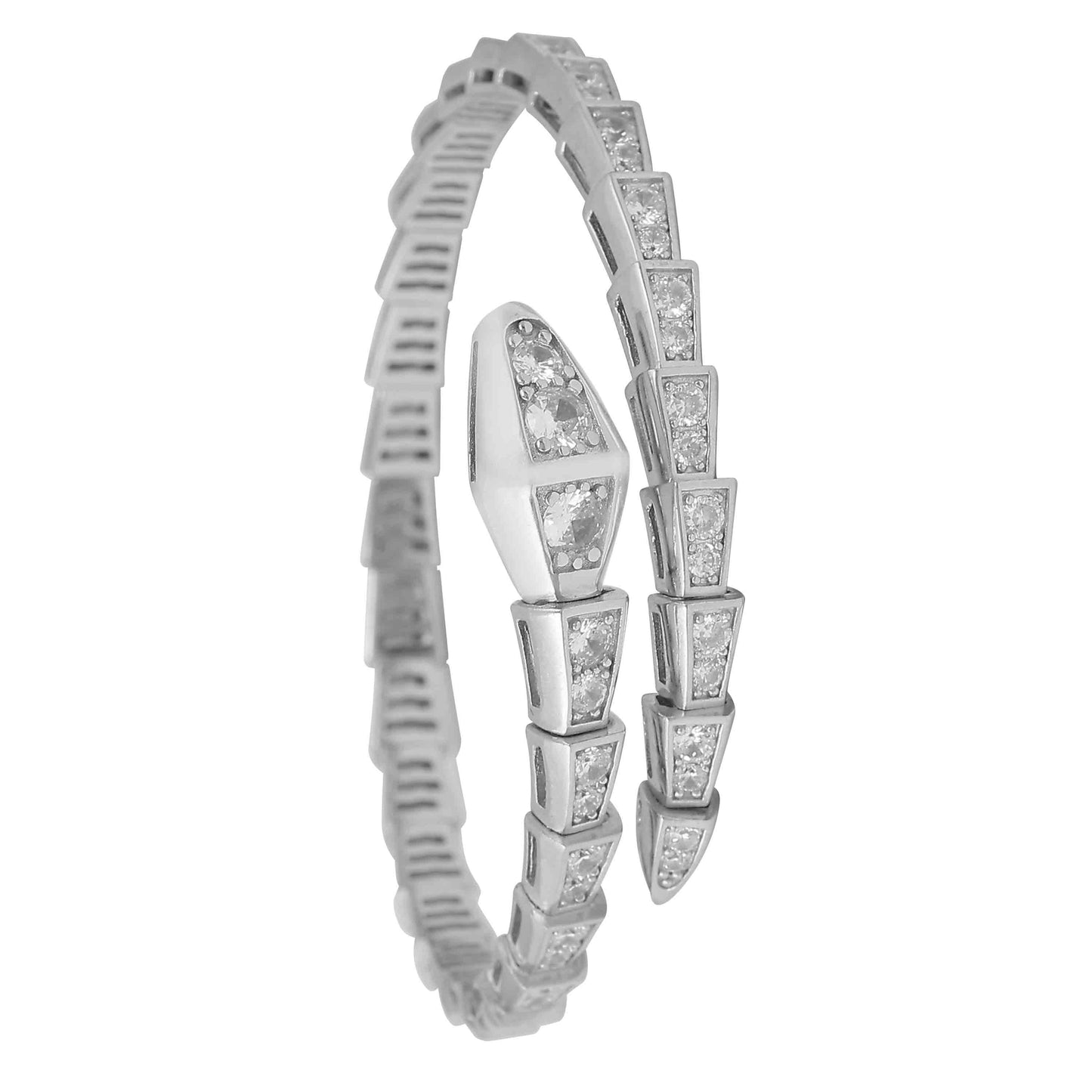 Aryna Dragon Scale Silver Bracelet