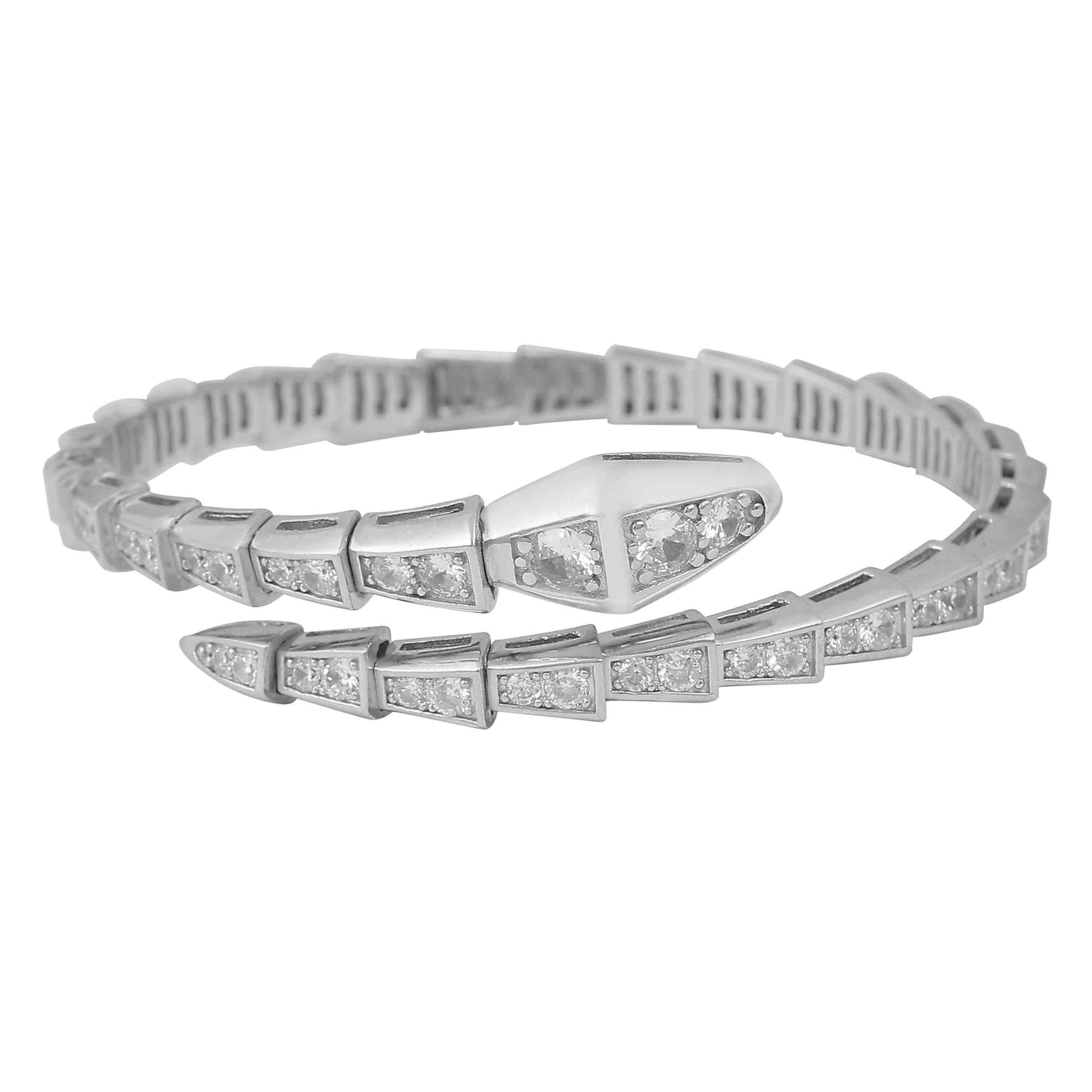 Aryna Dragon Scale Silver Bracelet