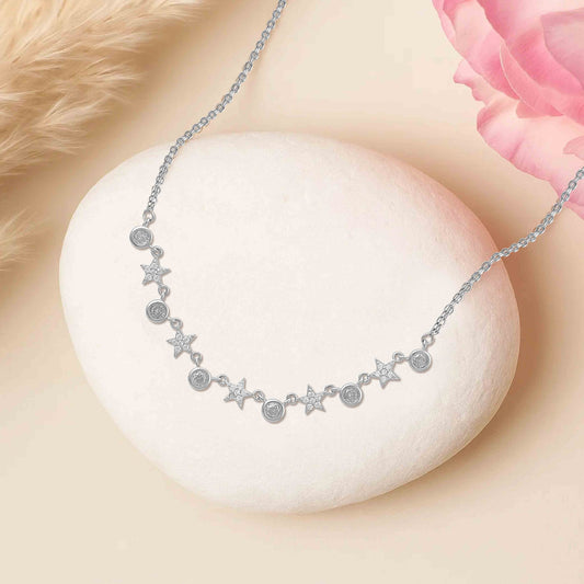 Aryna Starlight Silver Chain Pendant