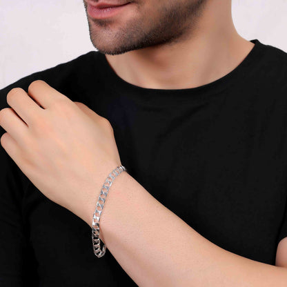 Aryna Flat Mariner Men's Silver Bracelet