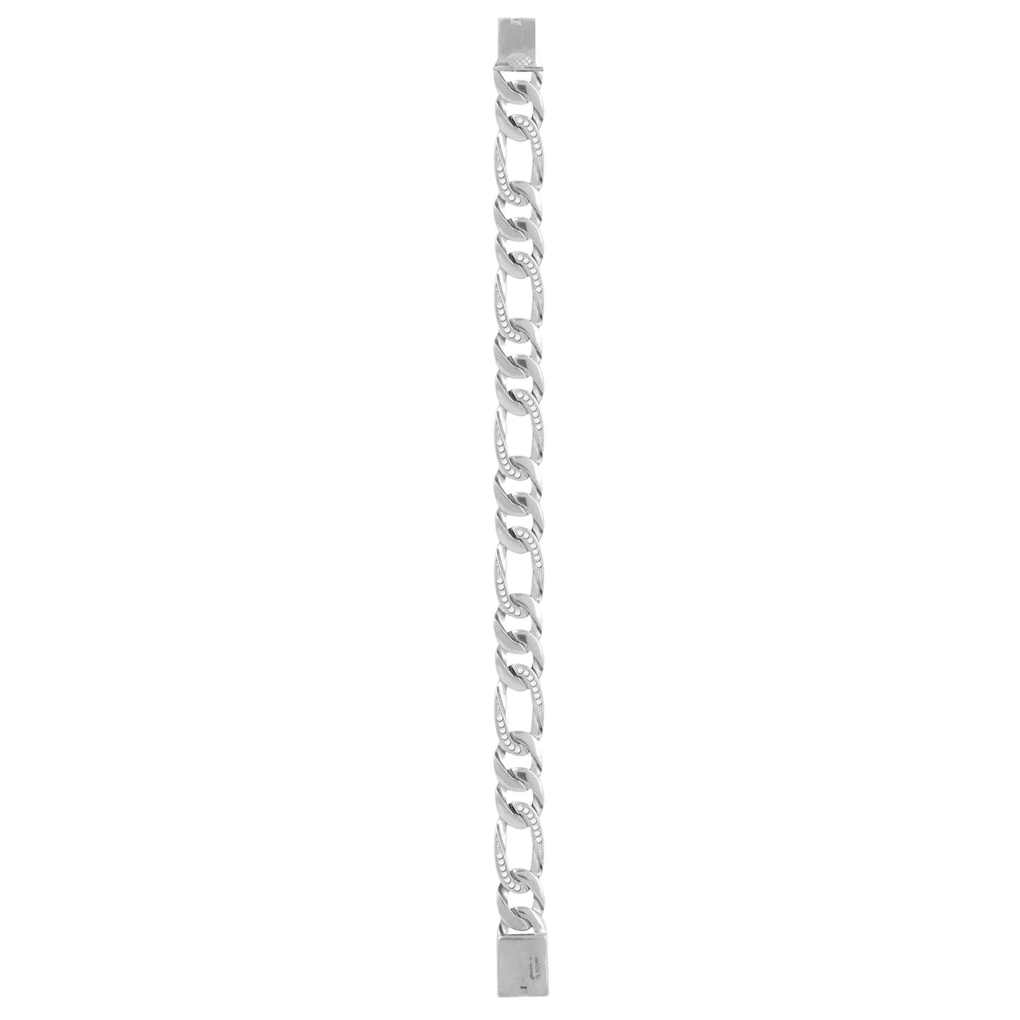 Aryna Bold Pave Mariner Silver Men's Bracelet