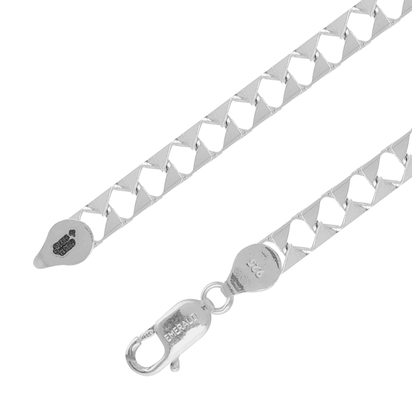 Aryna Flat Mariner Men's Silver Bracelet