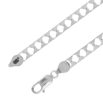 Aryna Flat Mariner Men's Silver Bracelet