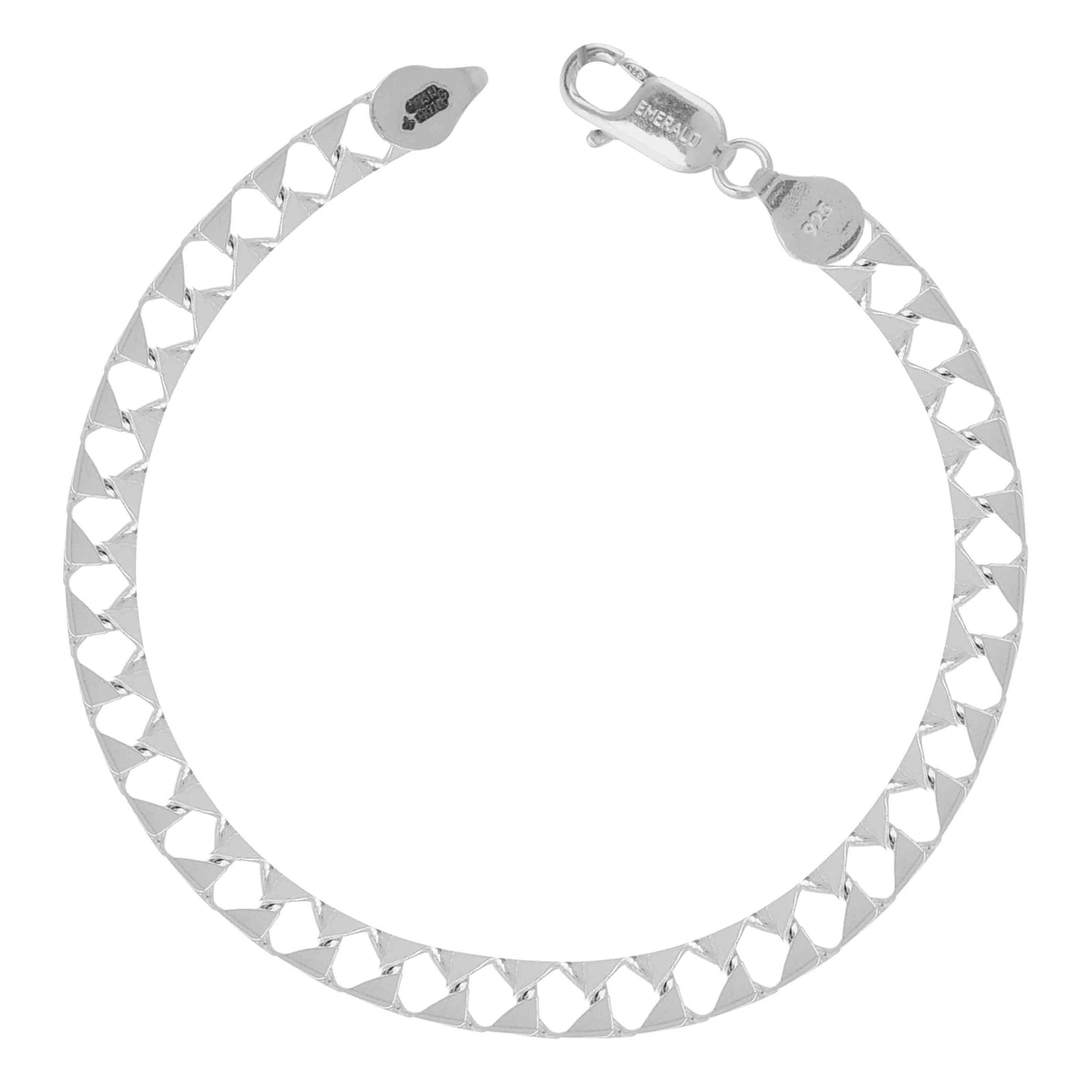 Aryna Flat Mariner Men's Silver Bracelet