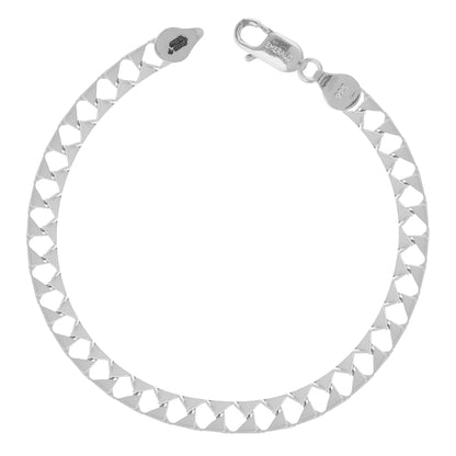 Aryna Flat Mariner Men's Silver Bracelet