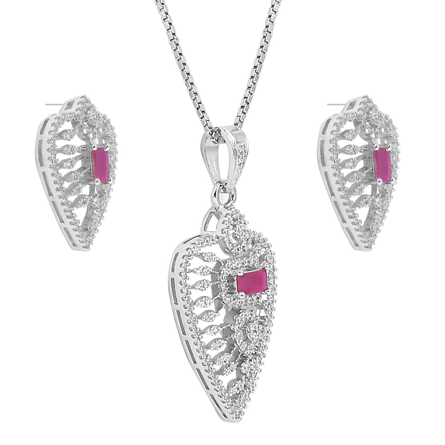 Aryna Eternal Spark Silver Chain Set