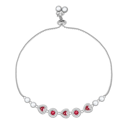 Aryna Heartfelt Silver Bracelet
