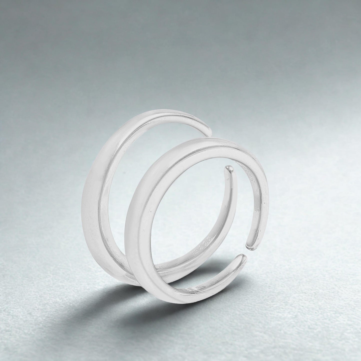 Elegant Band Sterling Silver Toe Rings