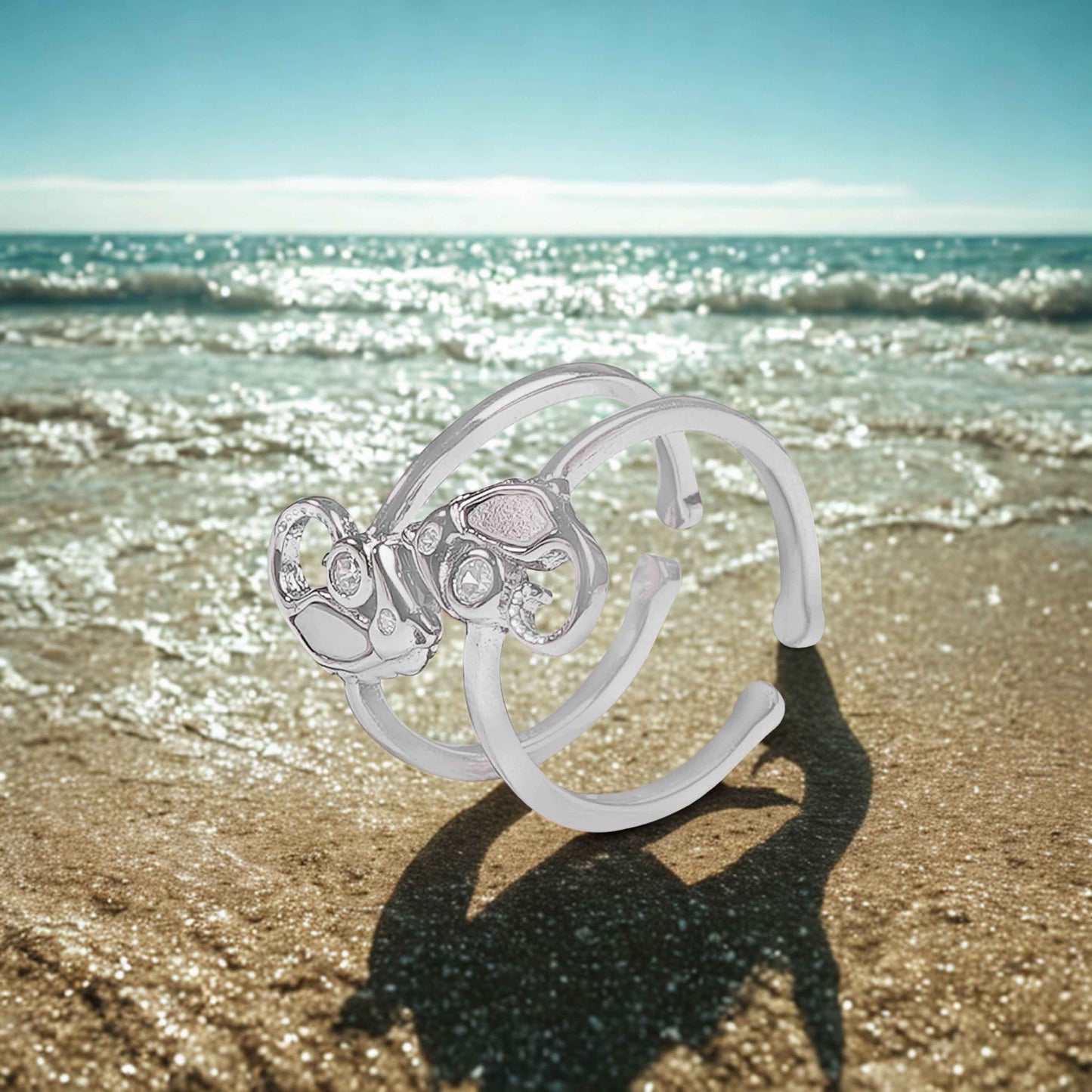 Baby Elephant Sterling Silver Toe Rings