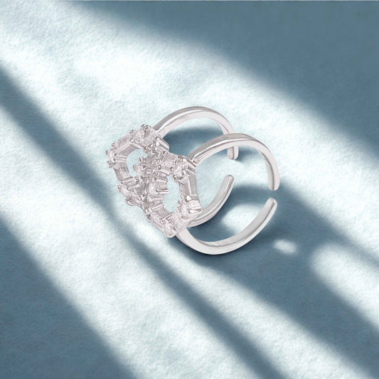 Hearts Sterling Silver Toe Rings