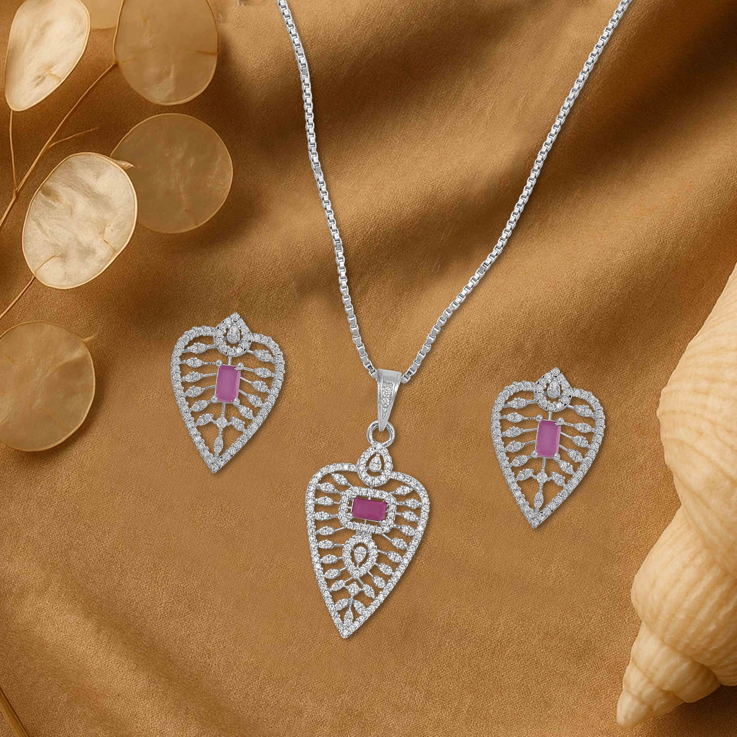 Aryna Eternal Spark Silver Chain Set
