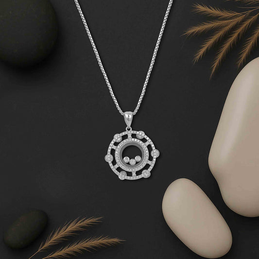 Aryna Cosmos Silver Chain Pendant