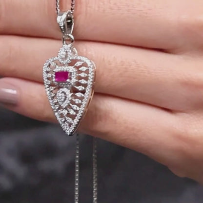 Aryna Eternal Spark Silver Chain Set