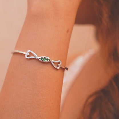 Eternal Heart Sterling Silver Bracelet