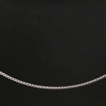 Aryna Men Sleek Box Silver Chain