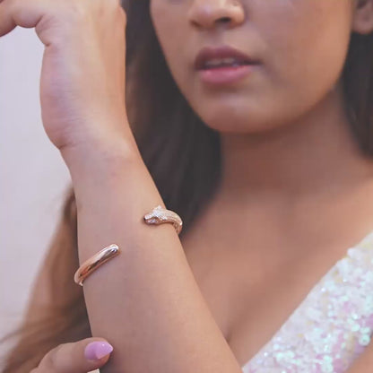 Rose Gold Panther Bracelet