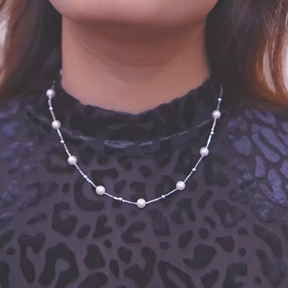 The "Blush Pearl" Sterling Silver Chain