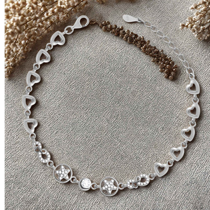 Aryna Coastal Charm Silver Bracelet