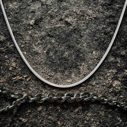 Aryna Men Foxtail Silver Chain